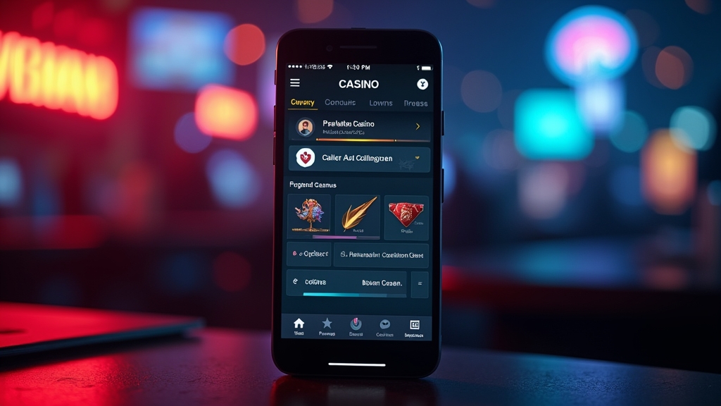 Interfaccia dell'app Royal Joker con menu, profilo e impostazioni su smartphone