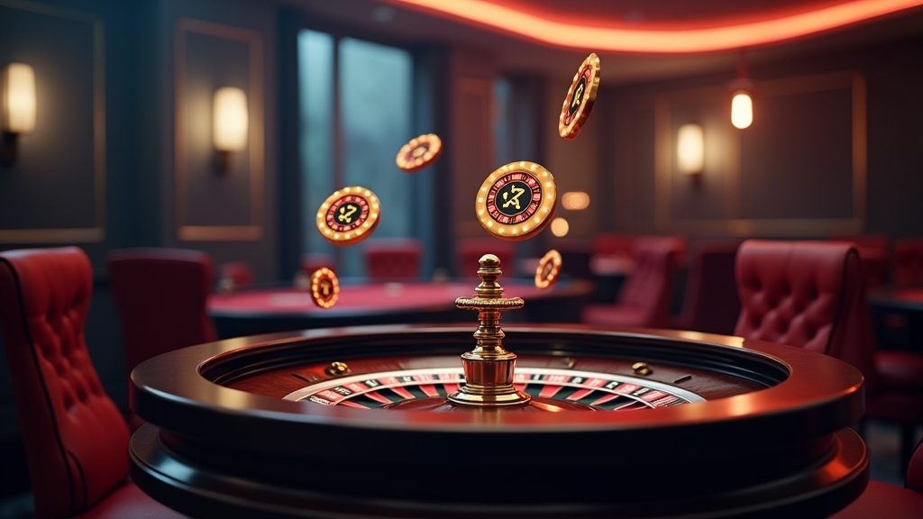 Grafica di un casinò con icone bonus, free spins e codice promozionale
